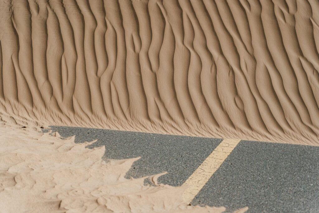 Itinéraire desert inspiré des biomes Desert et Badlands